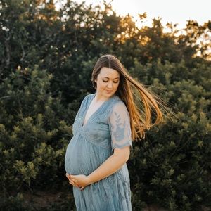 Pink Blush Maternity Maxi Dress